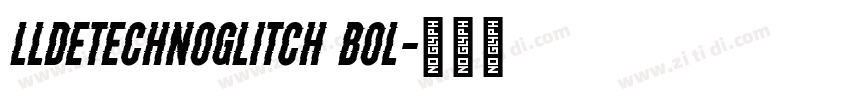 LLDEtechnoGlitch Bol字体转换